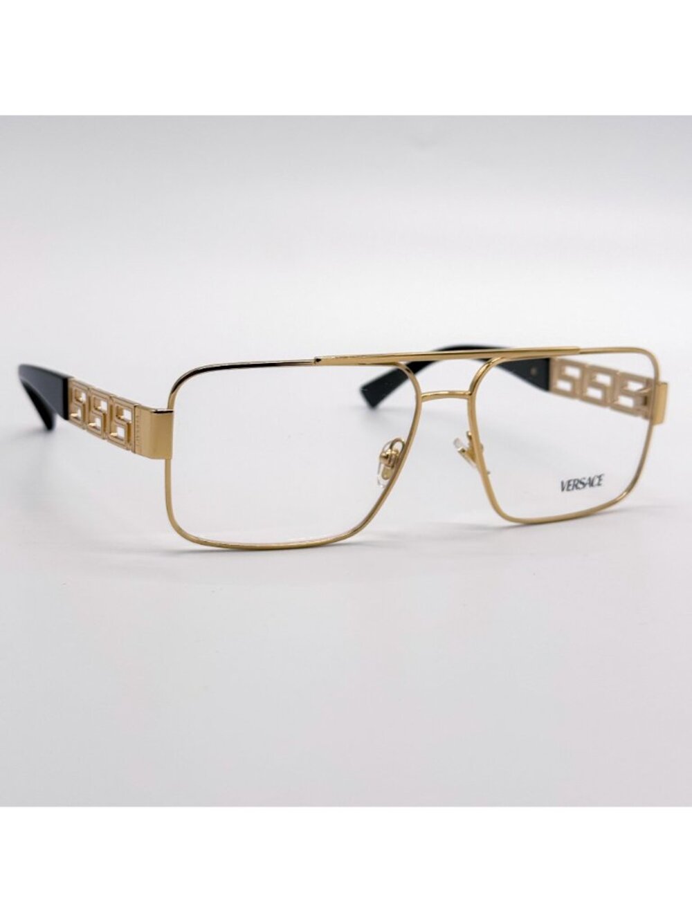 New Verasce VE1308 1002 Square Gold Unisex Eyeglasses